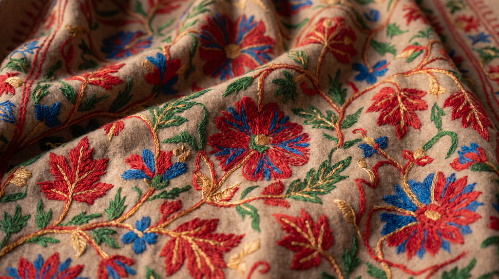 A Charming Gift of Kashmir: Kashida Embroidery