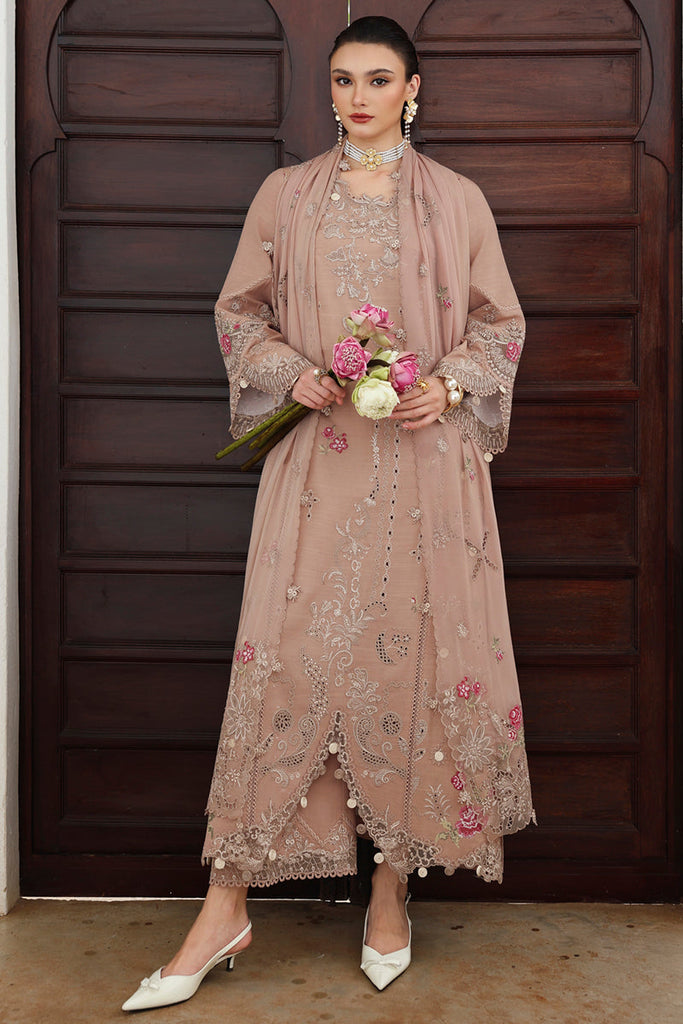 Qalamkar Qline Linen Fall – KL-14 DUSK