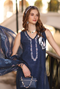 Saadia Asad Noor Eid Luxe Printskhaas Lawn – D6 - A - Imperial Blue