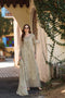 Saadia Asad Noor Luxe Chikankari Lawn – D7 - B - Warm Gold Sage