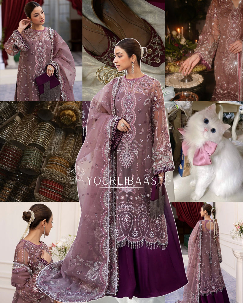 Sadaf Fawad Khan Siraa Luxury Festive Formals – Wistful Mauve