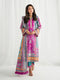 Gulaal Aira Printed Silk Formals – Magenta Mischief