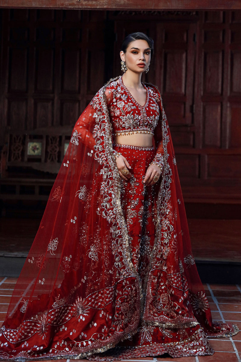 Ermina By Ezra Embroidered Net Suit Unstitched 3 Piece EZ24E D-02 Venus - Formal Collection