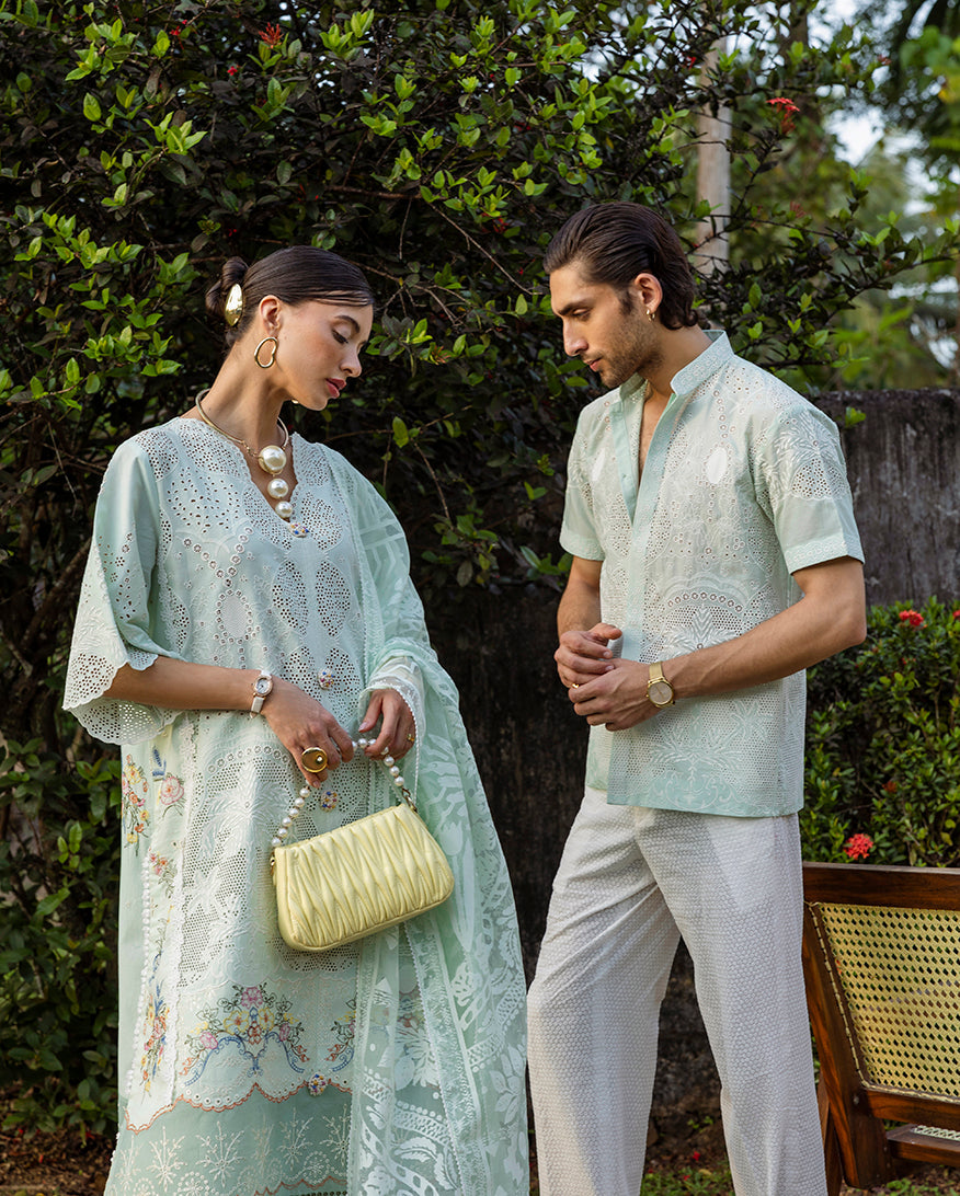 Mon Tresor by Esmel Unstitched Embroidered Luxury Lawn 3 Piece Suit EML26UMT D6-Ete - Summer Collection