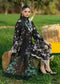 Sardinia Printkari Lawn – Black Lotus