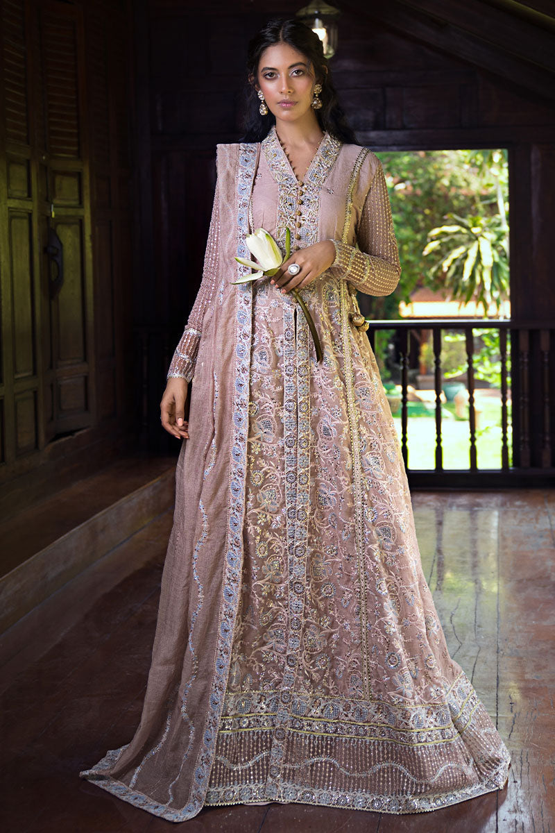 Mushq Roohi Janvi Peach Pakistani Suit Luxury Wedding Formal