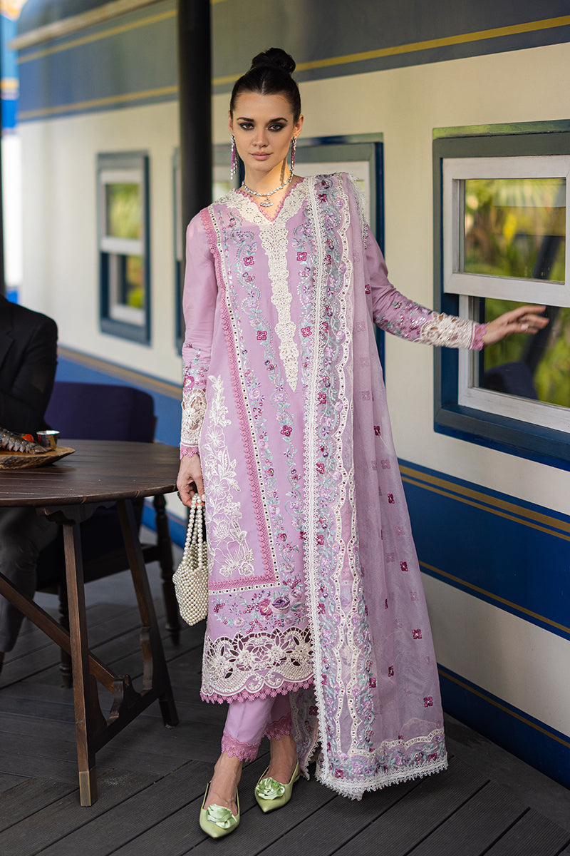 Pink Organza Net Pakistani Suit | Mushq | Qala Kamdaani | Zoya main image 1