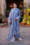 Cross Stitch Festive – Ethnic Blue - Embroidered Lawn