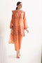 Zellbury Luxury Collection – Embroidered Shirt Shalwar Dupatta - Peach - Jacquard Suit-0296 WULC23E30296