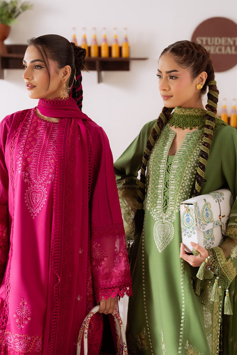 Saira Rizwan Green Lawn Suit ZAFIRA-A-SRL25-03 Pakistani Lawn