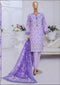 HZ Aashkaar RTW/Stitched Printed Embroidered Lawn 3PC Suit – D-19
