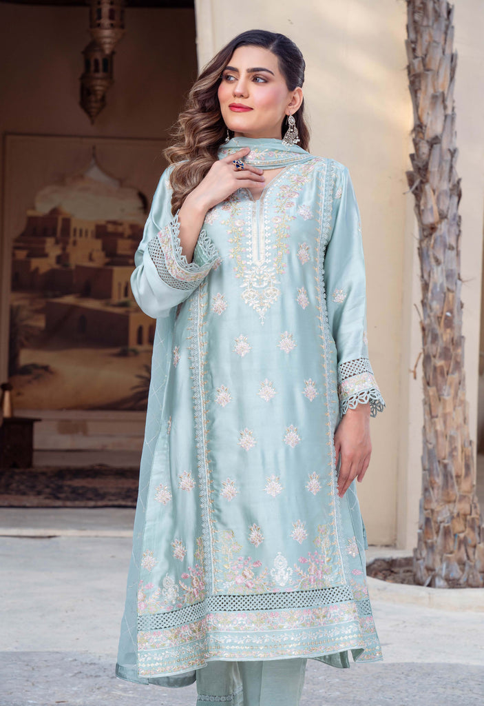 Inara Luxury Shamooz Silk Pret/Stitched – D-10