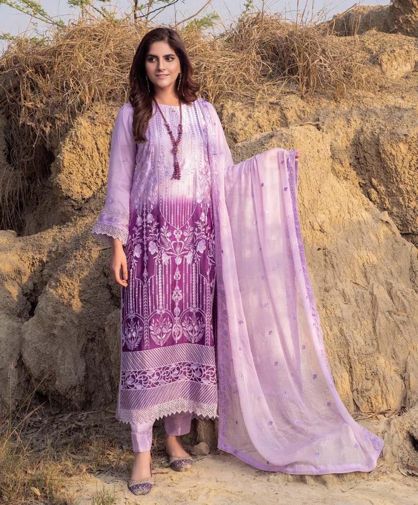 Ombre Luxury Shamooz Silk Pret/Stitched – D-08