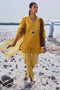 Mahgul Luxury Lawn Collection – ML-07 Yellow chrysanthemum