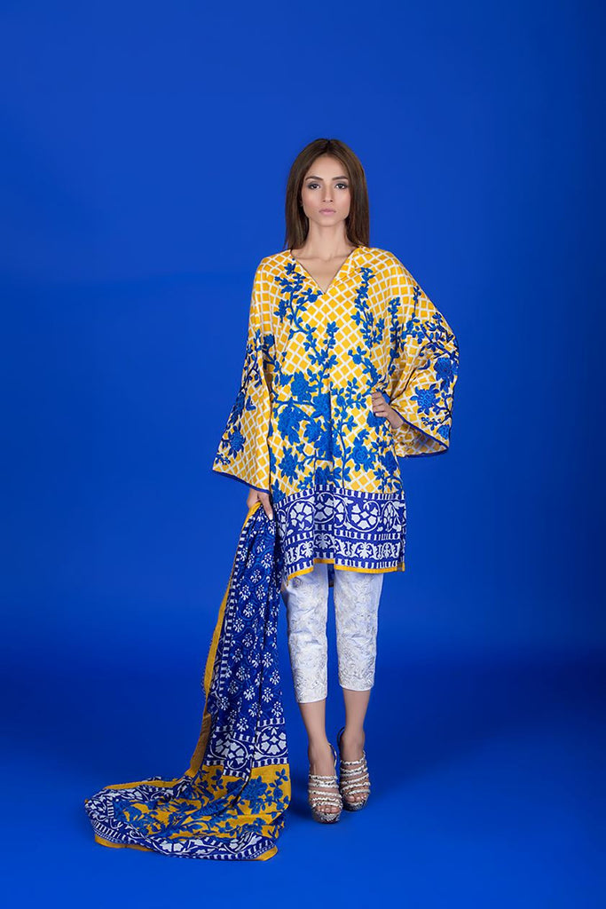 Sana Safinaz Muzlin Lawn Collection – M1-11A - YourLibaas
 - 1