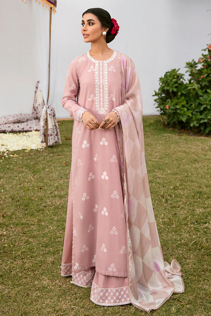 Cross Stitch Festive Eid Lawn Collection Vol-2 – PALE MAUVE-3PC COTTON JACQUARD SUIT
