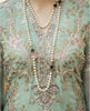 Flossie Embroidered Chiffon Lavish Luxury Edition – 04 Moon Light