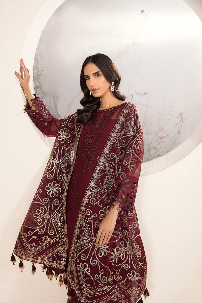 Plum Formal Suit - Alizeh - Lamhay Formals '23 -  V15D08 - Maya