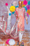 HZ Textiles Premium Embroidered Lawn Collection Vol-2 – Design 126 Peach