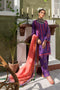Charizma Signature Embroidered Lawn Karandi Collection 2021 – Flamingo Iris CLK-07