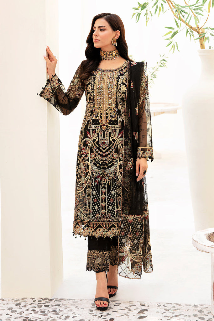 Ramsha Minhal Luxury Organza Formal Collection – M-906