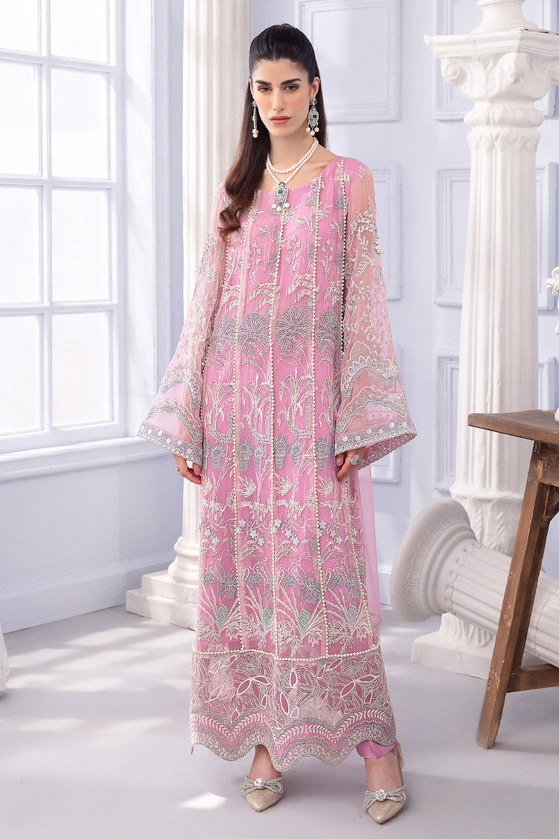 Elanora by Nureh Embroidered Unstitched Luxury Chiffon 3 Piece Suits NU25EC NEL-79 - Festive Collection