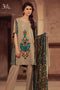 Sana & Samia Embroidered Linen Plachi Collection by Lala – Pistachu - 1A