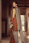 Sana & Samia Embroidered Linen Plachi Collection by Lala – Oatmeal - 1B