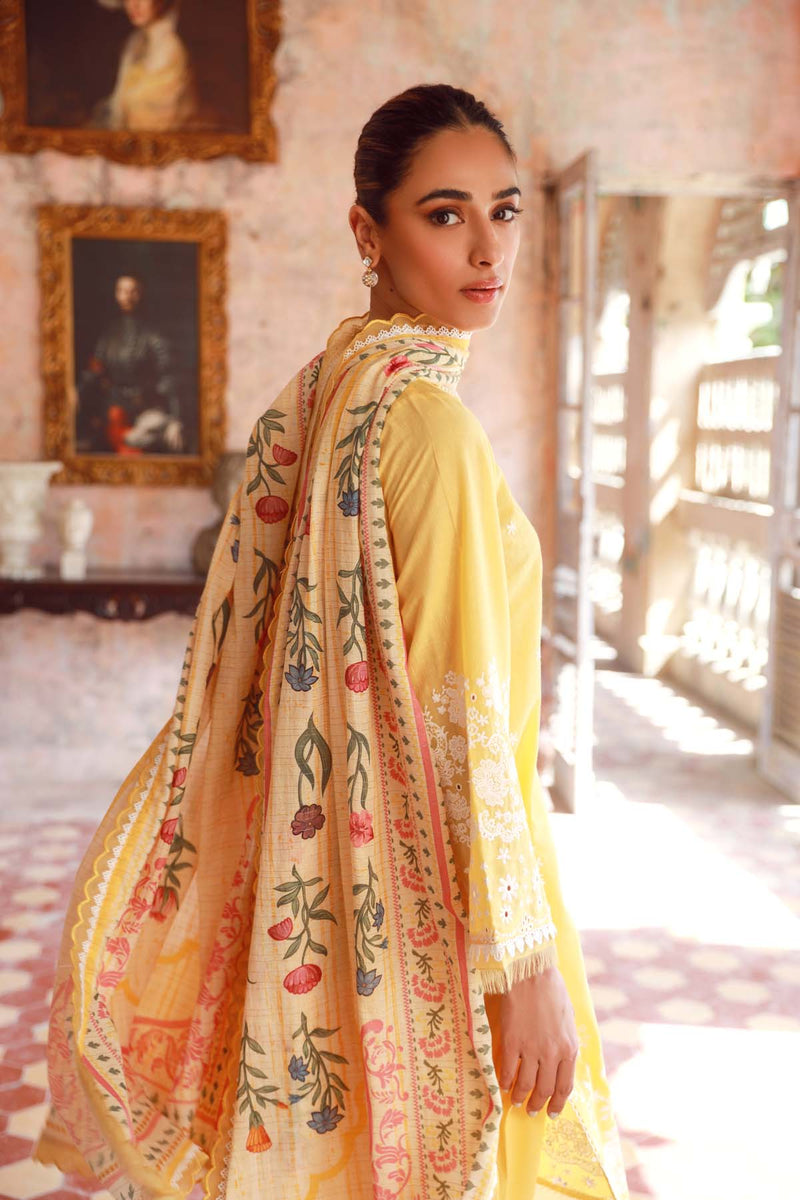 Sahar Pret Embroidered Cotton Silk 2 Piece Suit SSCS-SD-02 Emerald Bloom