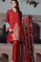 Sana & Samia Embroidered Linen Plachi Collection by Lala – Rose Bloom - 2B