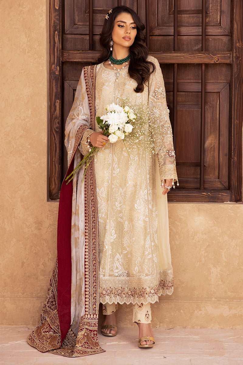 Elanora by Nureh Embroidered Unstitched Luxury Chiffon 3 Piece Suits NU25EC NEL-82 - Festive Collection