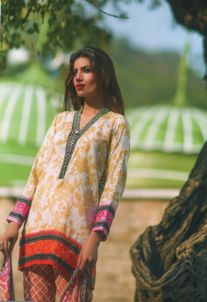 Mina Hasan Designer Lawn Collection 2016 –  4A - YourLibaas
 - 1
