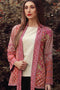 Sana & Samia Embroidered Linen Plachi Collection by Lala – Cherry - 6B
