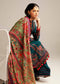 Hussain Rehar Winter Collection with Shawl – Teal