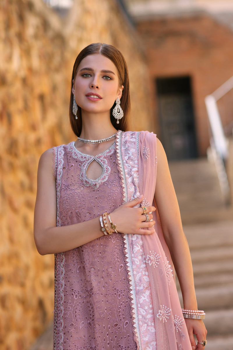 Saadia Asad Pret Embroidered Chiffon 4 Piece Suit Zofiya