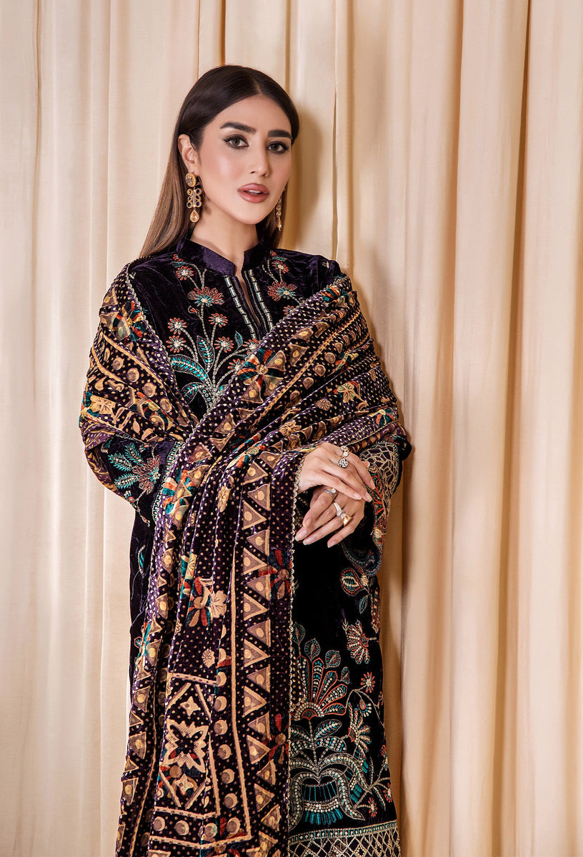 Adan's Libas Velvet Edit Luxury Unstitched Vol 1930