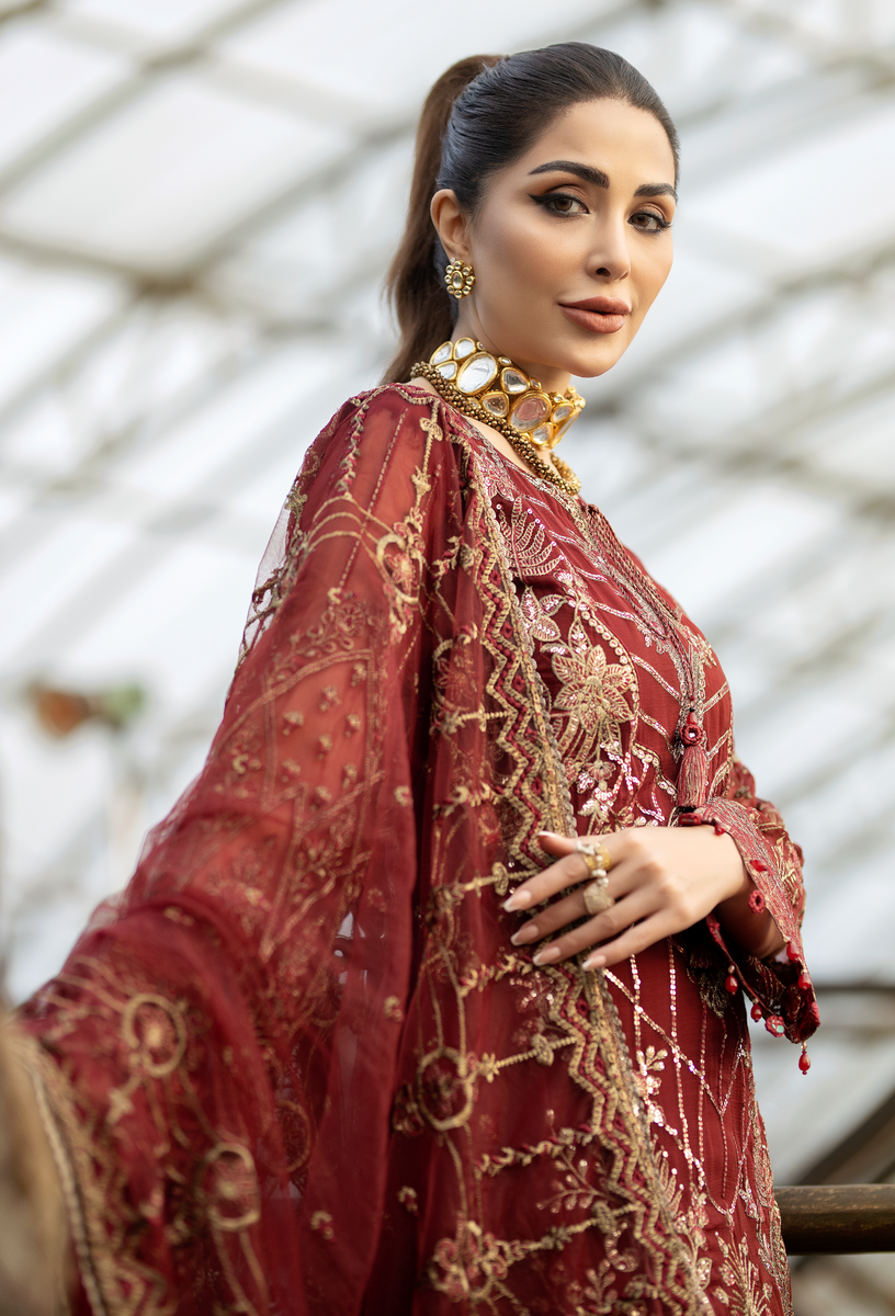 Guzarish by Adan's Libas Embroidered Chiffon Suits Unstitched 3 Piece AL21GC 07 Loving Touch - Luxury Collection