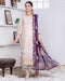 Blanco Semi-Stitched White Chiffon Collection Chapter-2 – D-02