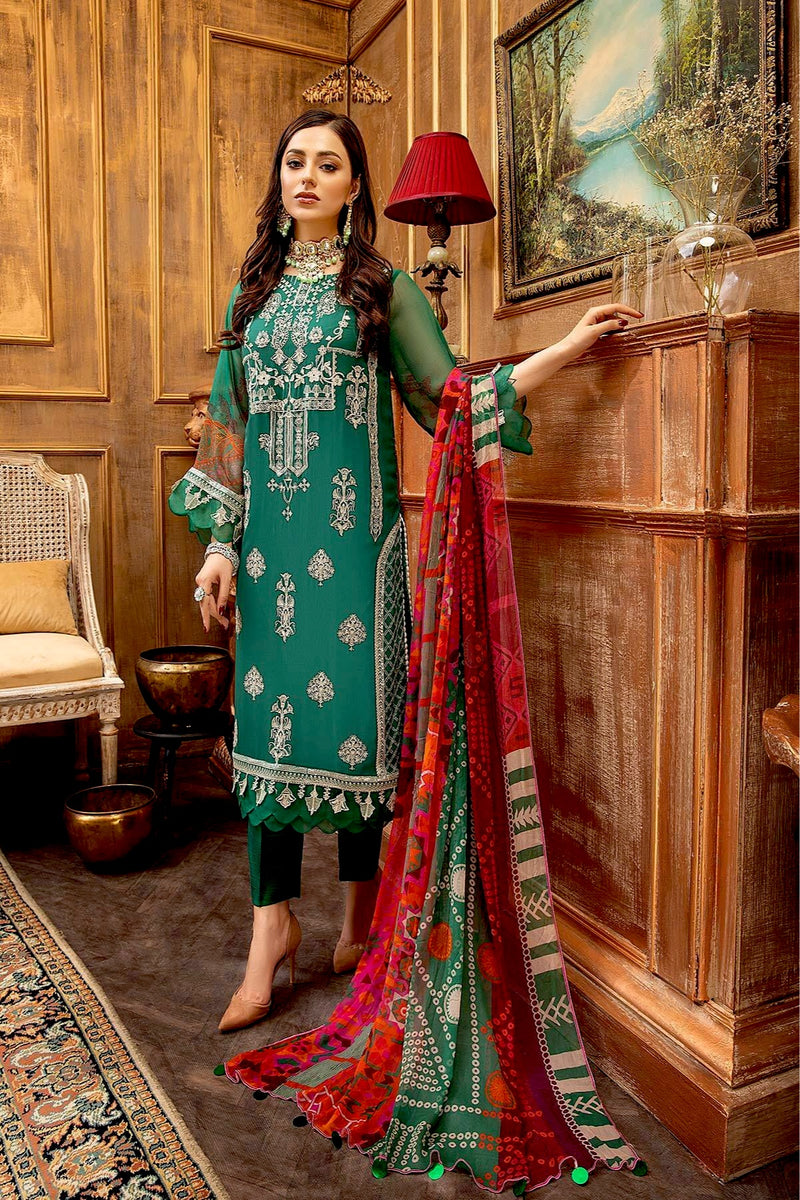 Vasal by Charizma Embroidered Chiffon Suits Unstitched 4 Piece CRZ25VLC VSL25-13 - Luxury Collection main image 1
