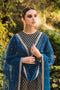 Cross Stitch Luxe Atelier Luxury Collection – TEAL PROFUSE-3PC EMBROIDERED VELVET SUIT