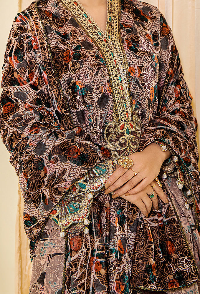 white christmas dresses 3 Piece Unstitched Embroidered Palachi Suit main image 0