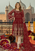 Maryam's Premium Luxury Embroidered Chiffon Collection Vol 5 – MP-150 Garnet