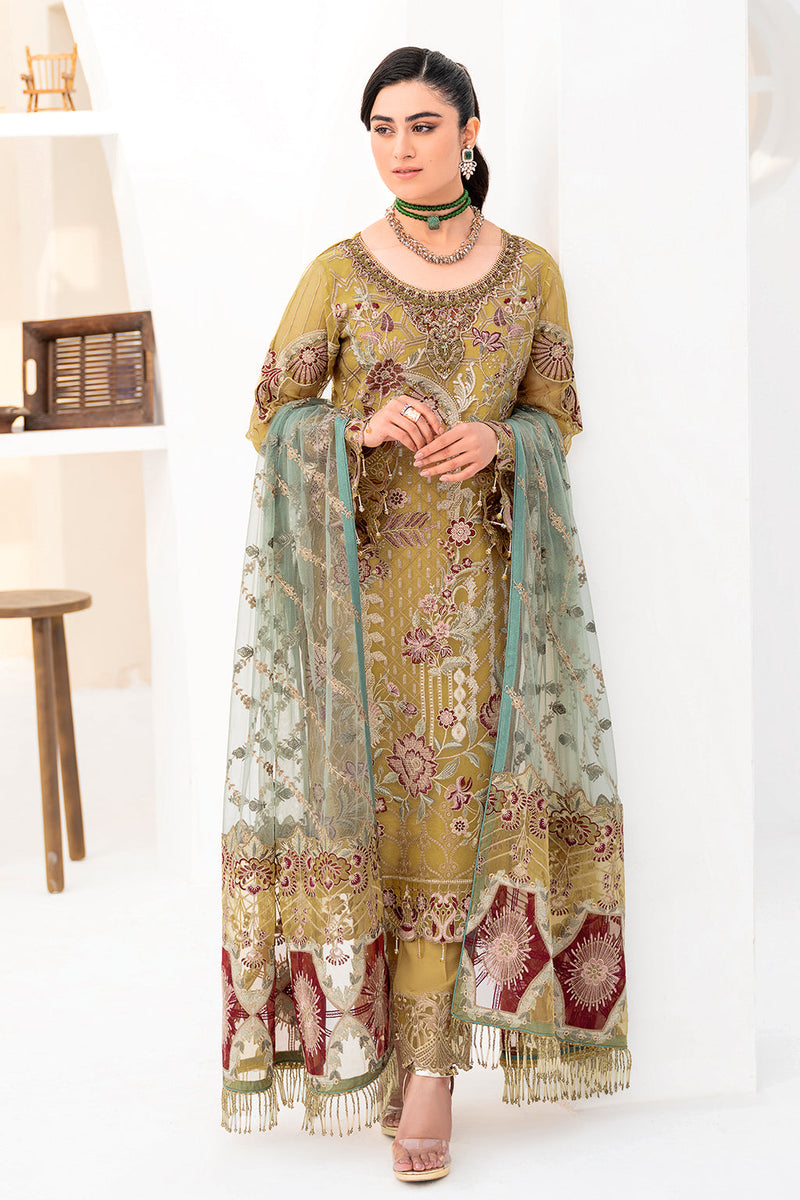Ramsha Minhal Organza Formal Collection – M-805 – YourLibaas