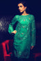 Rungrez Fleur d' Amour Embroidered Chiffon Collection - Emerald Woo