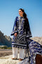 Erum Khan Luxury Lawn Collection 2021 – ER07-MAGESTIC INDIGO