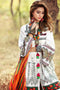 Gul Ahmed Gypsy Folk Lawn Collection - White 2 Pc Embroidered Blended Chiffon GT-02