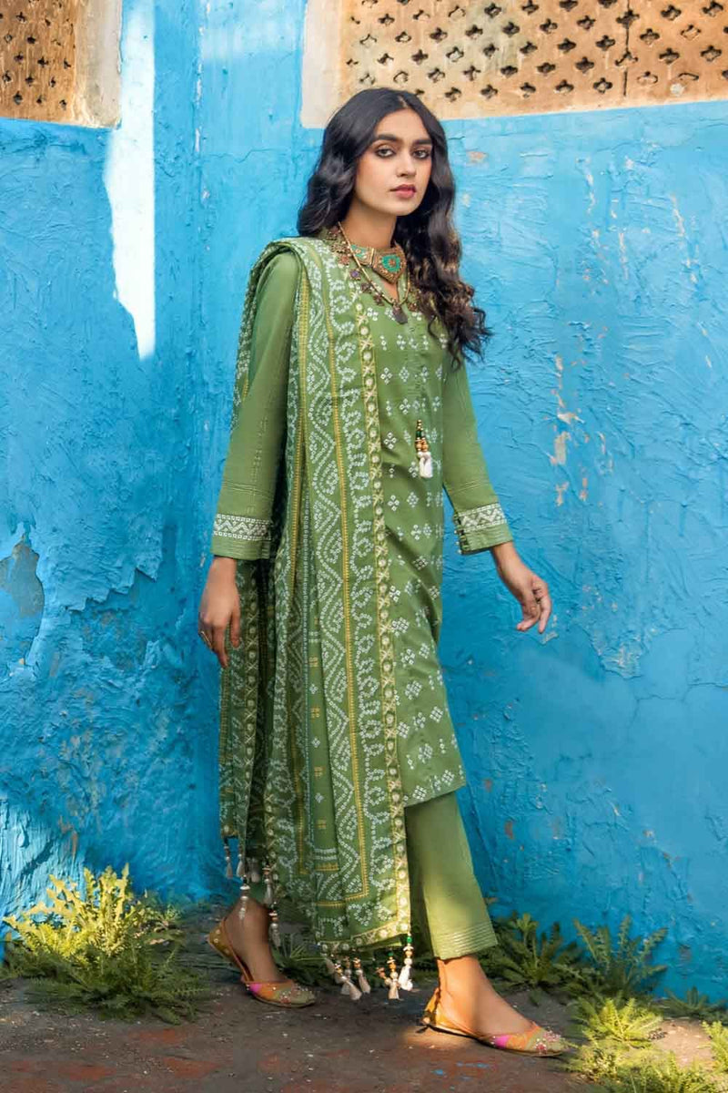 Chunri By Gul Ahmed Embroidered Lawn Suits Unstitched 3 Piece GA24C BM-42011 - Summer Collection