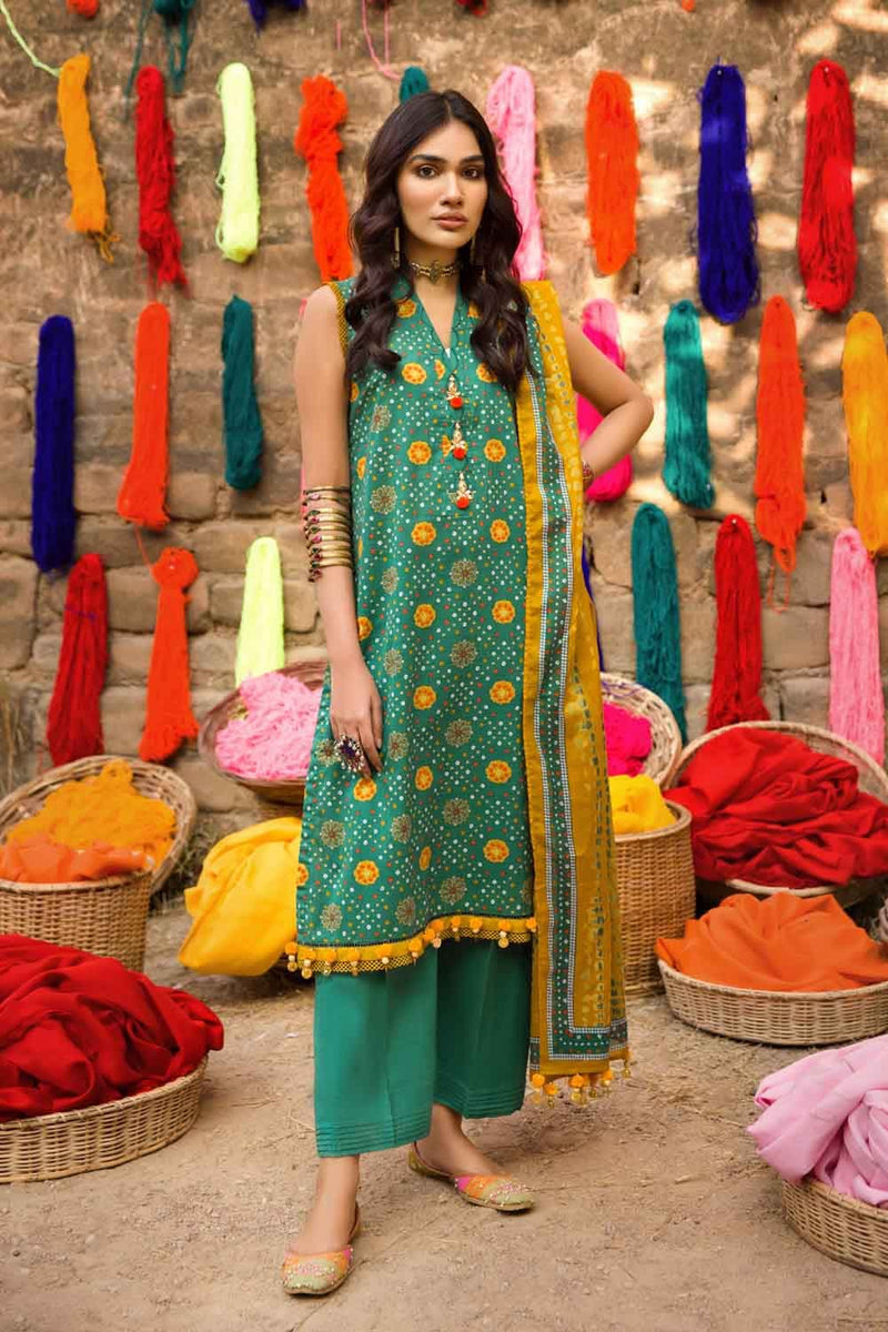 Chunri by Gul Ahmed Printed Lawn  Unstitched Saree GA23C SR-32022 - Summer Collection