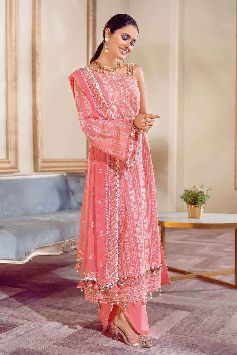 Gul Ahmed Embroidered Swiss Voile Suits Unstitched 3 Piece GA21S LSV 48 - Summer Collection