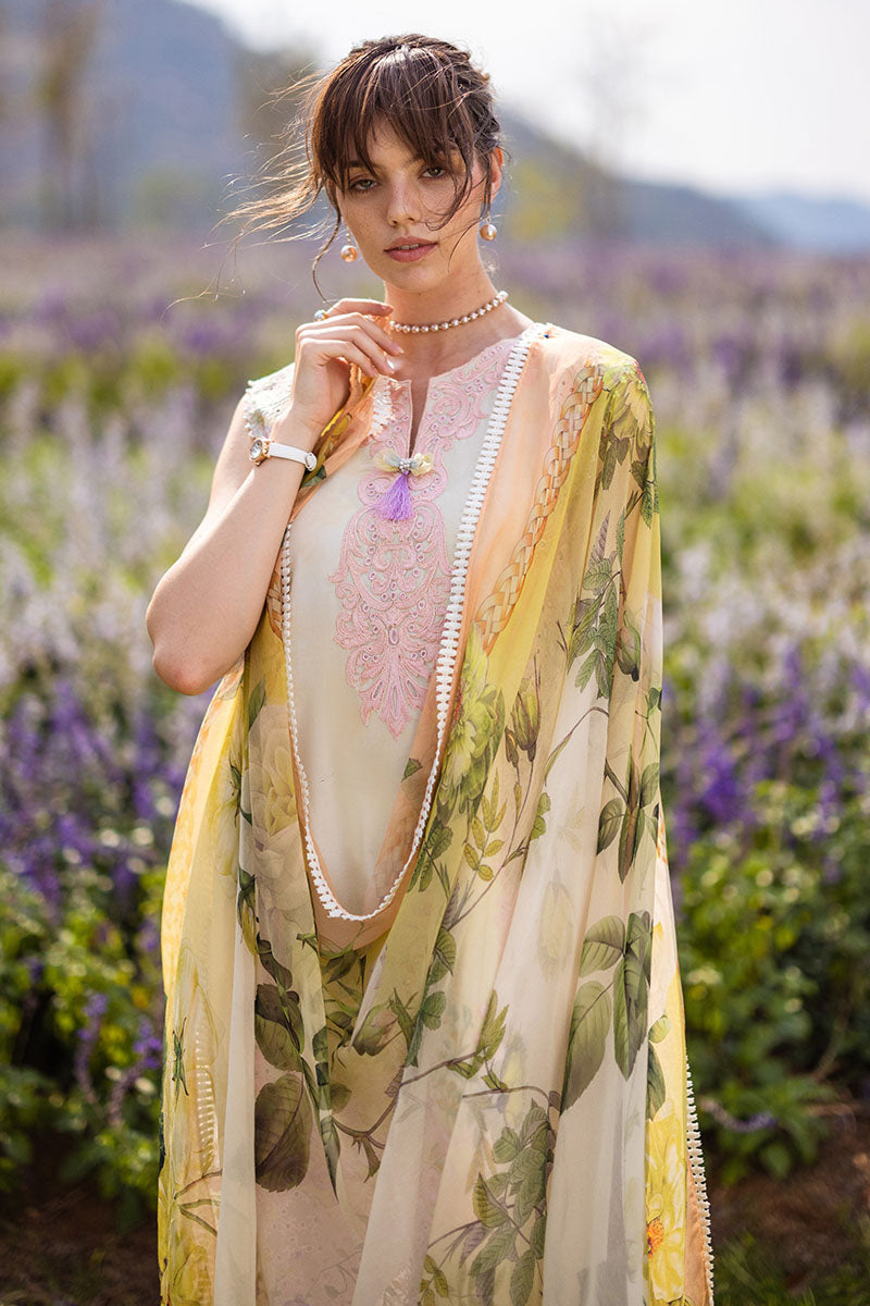 Hemline By Mushq Embroidered Lawn Suits Unstitched 3 Piece MQ22SS HM22-08A Gold Finch - Spring / Summer Collection